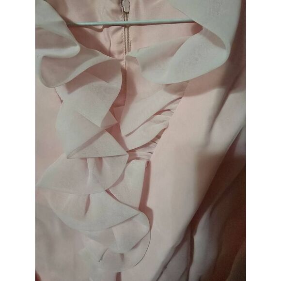 Vintage Custom Satin and Chiffon Swing Dress - Picture 5 of 5